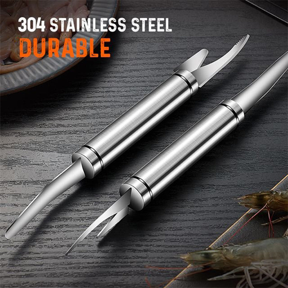 Multifunctional Stainless Steel Shrimp Remover Shrimp Line Fish Maw Knife Fish Cutter Scissories Fish Scale Remover Kitchen Gadget Accessories Tools Creative Kitchen Tools
