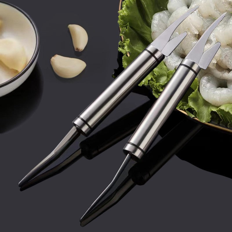 Multifunctional Stainless Steel Shrimp Remover Shrimp Line Fish Maw Knife Fish Cutter Scissories Fish Scale Remover Kitchen Gadget Accessories Tools Creative Kitchen Tools