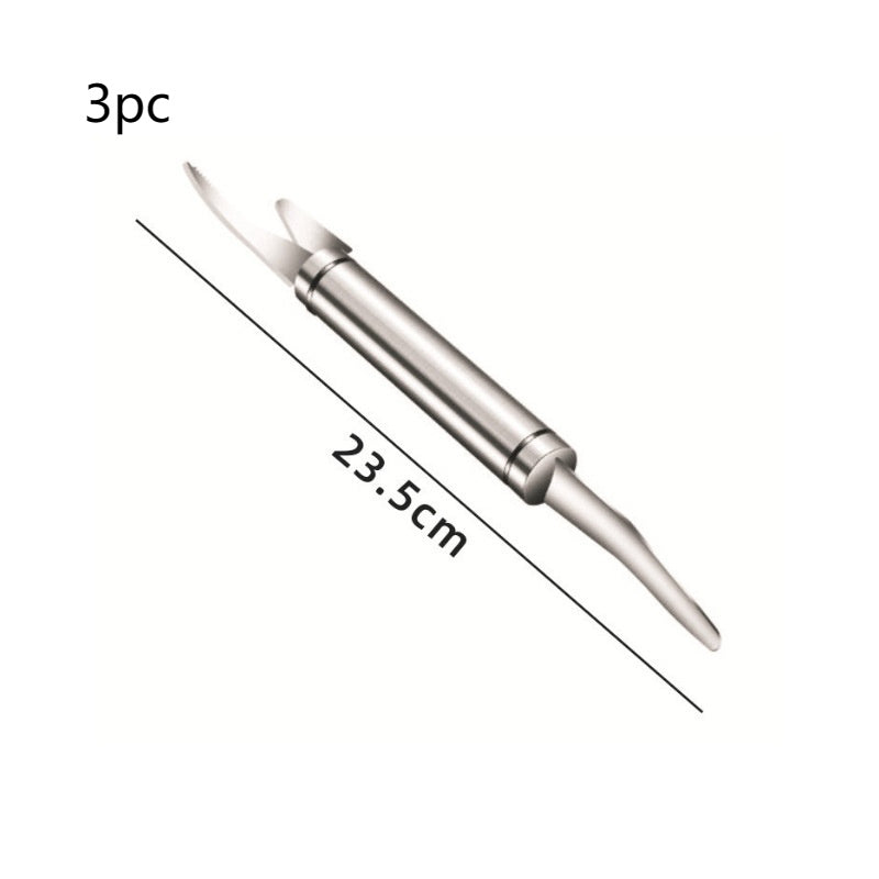 Multifunctional Stainless Steel Shrimp Remover Shrimp Line Fish Maw Knife Fish Cutter Scissories Fish Scale Remover Kitchen Gadget Accessories Tools Creative Kitchen Tools