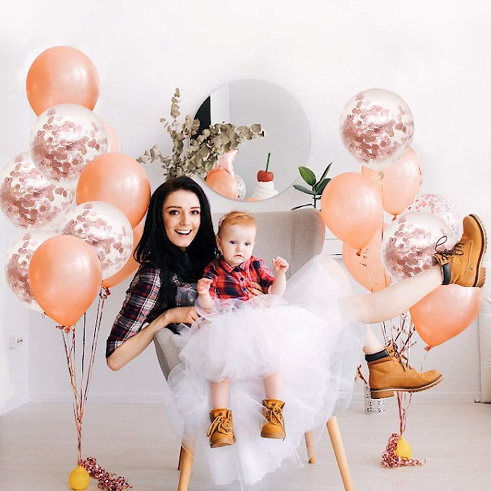 12 inch rose gold sequined balloon
